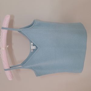 ST. JOHN turquouse sweater tank top